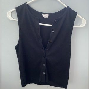 Cotton On cropped button up tank